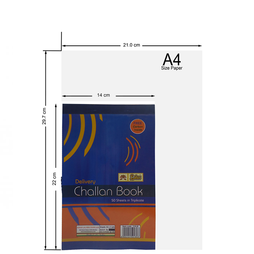 Lotus Delivery Challan Book Small (10.5x16.5 cm)